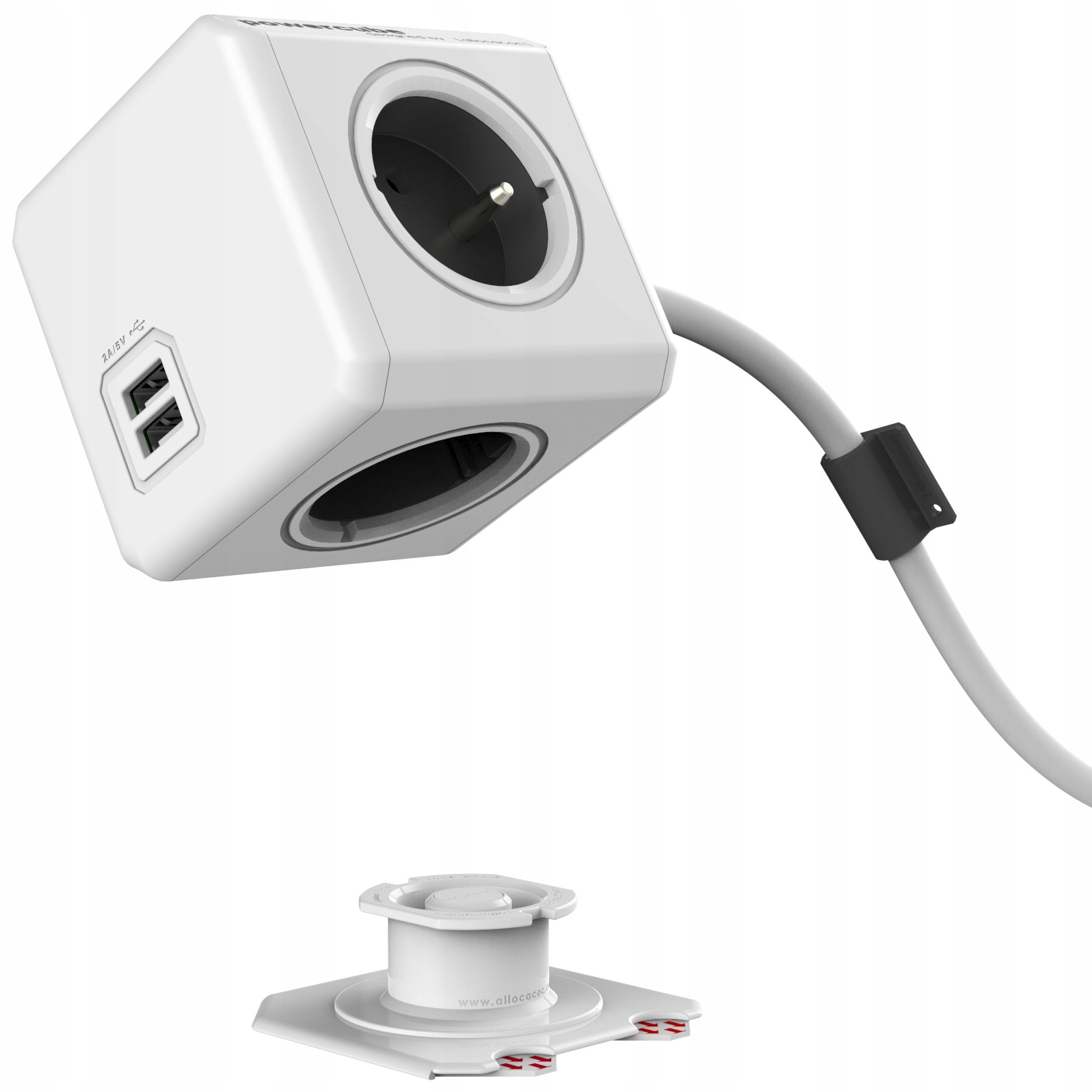 

Listwa kostka Cube 4 gniazda +2 porty Usb kabel 3m