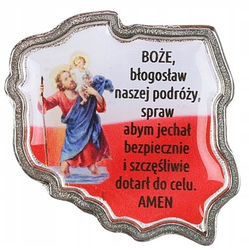 

Plakietka Modlitwa Kierowcy Św. Krzysztof Mapa Pl
