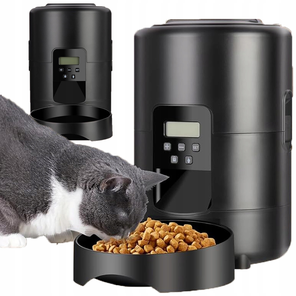 Levně 2L Smart Pet Feeder Inteligentní Dávkovač Suchého Krmiva Pro Kočky A Psy