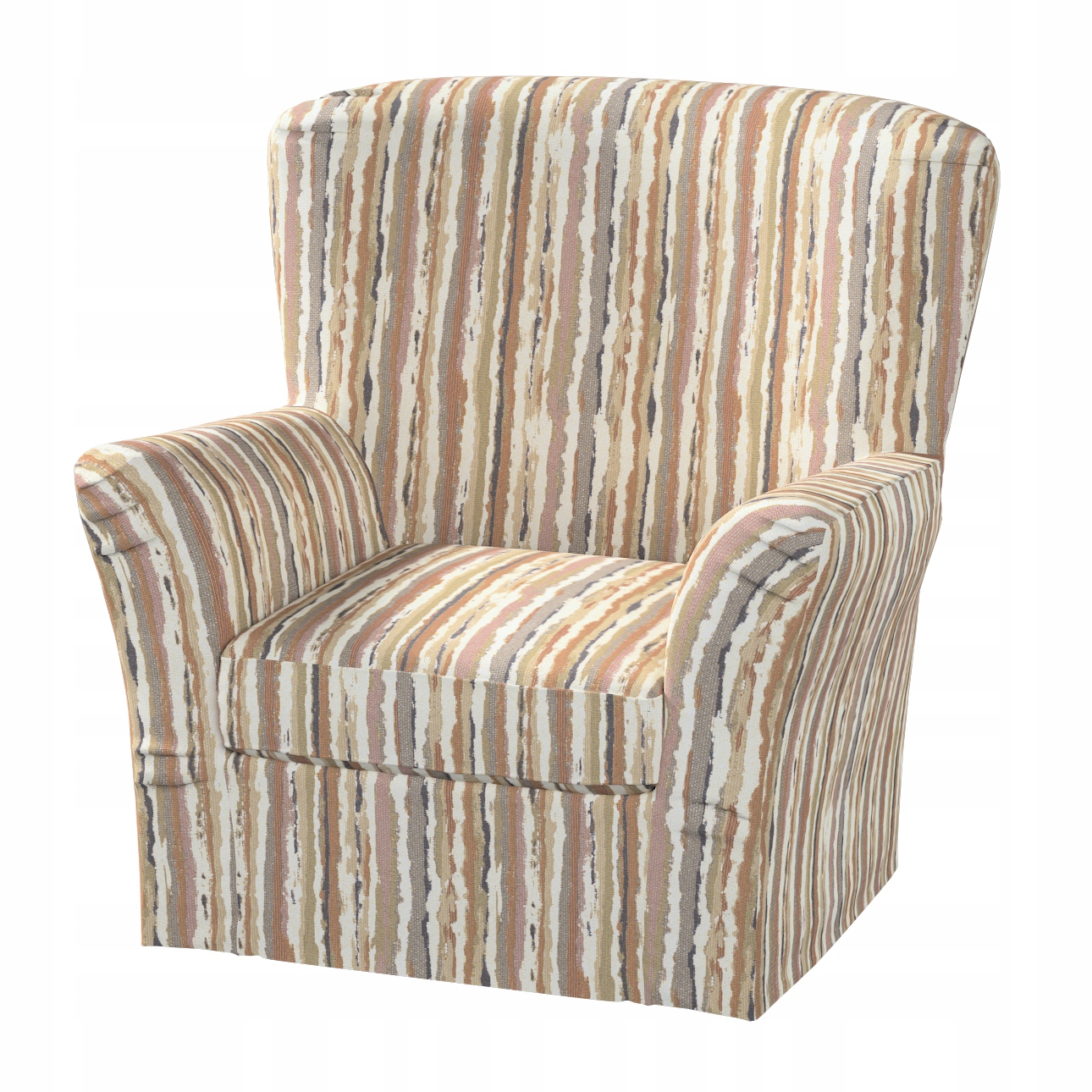 Potah na křeslo Tomelilla vysoký s záložkami Ikea oranžový