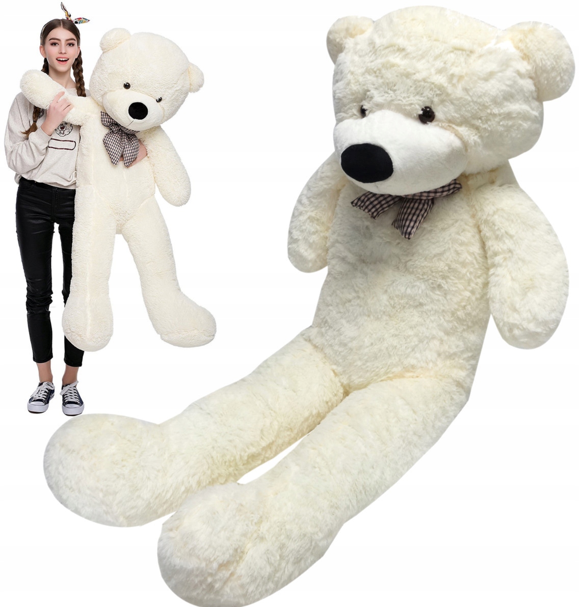

Duży Miś Pluszowy Pluszak 140CM Maskotka Poduszka