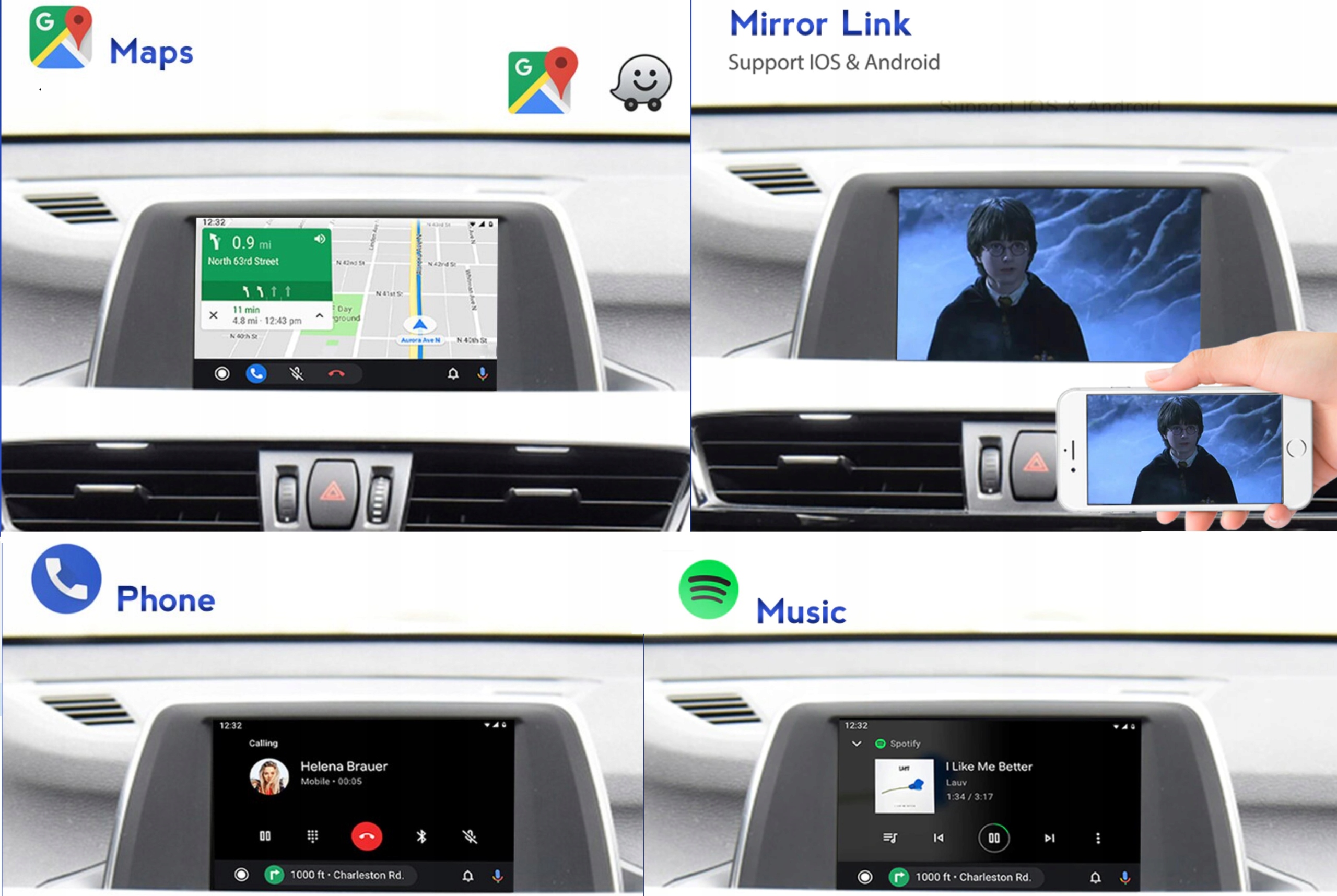 CARPLAY APPLE BOX ANDROID AUTO DO BMW EVO F30 F32 Kind factory