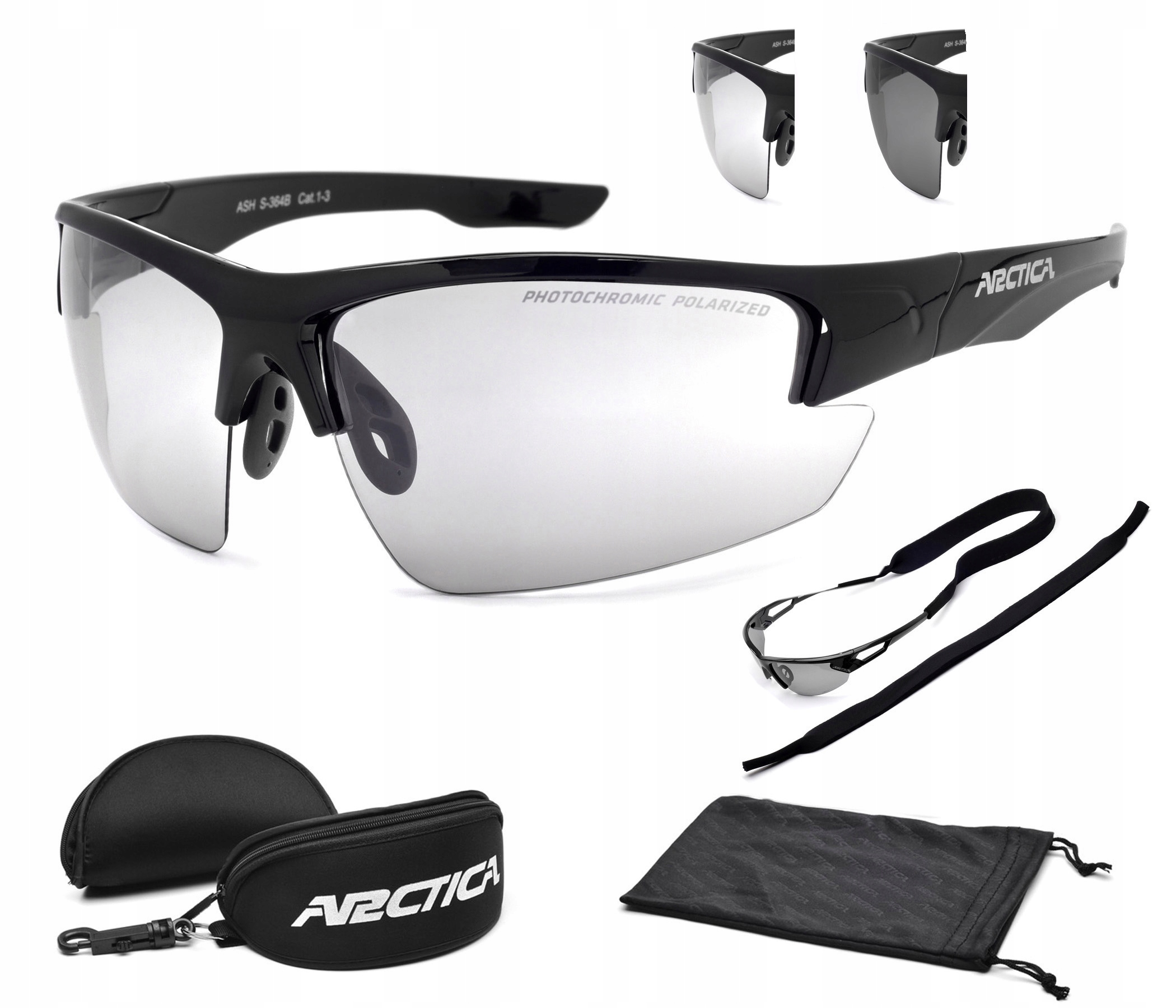 Fotochromatické Polarizační Cyklistické Brýle Arctica S-364B UV400 Unisex