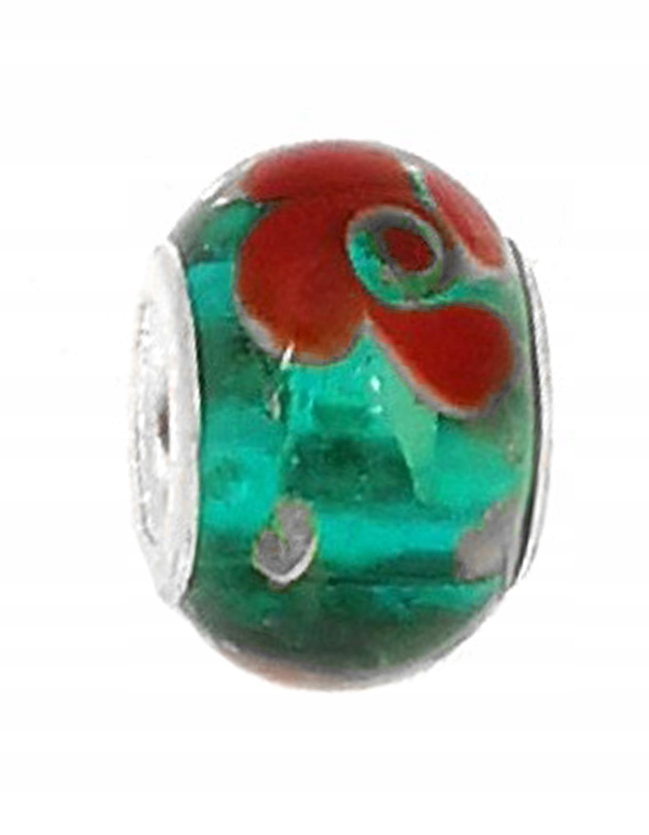 

Zawieszka beads morski w czerwone kwiaty