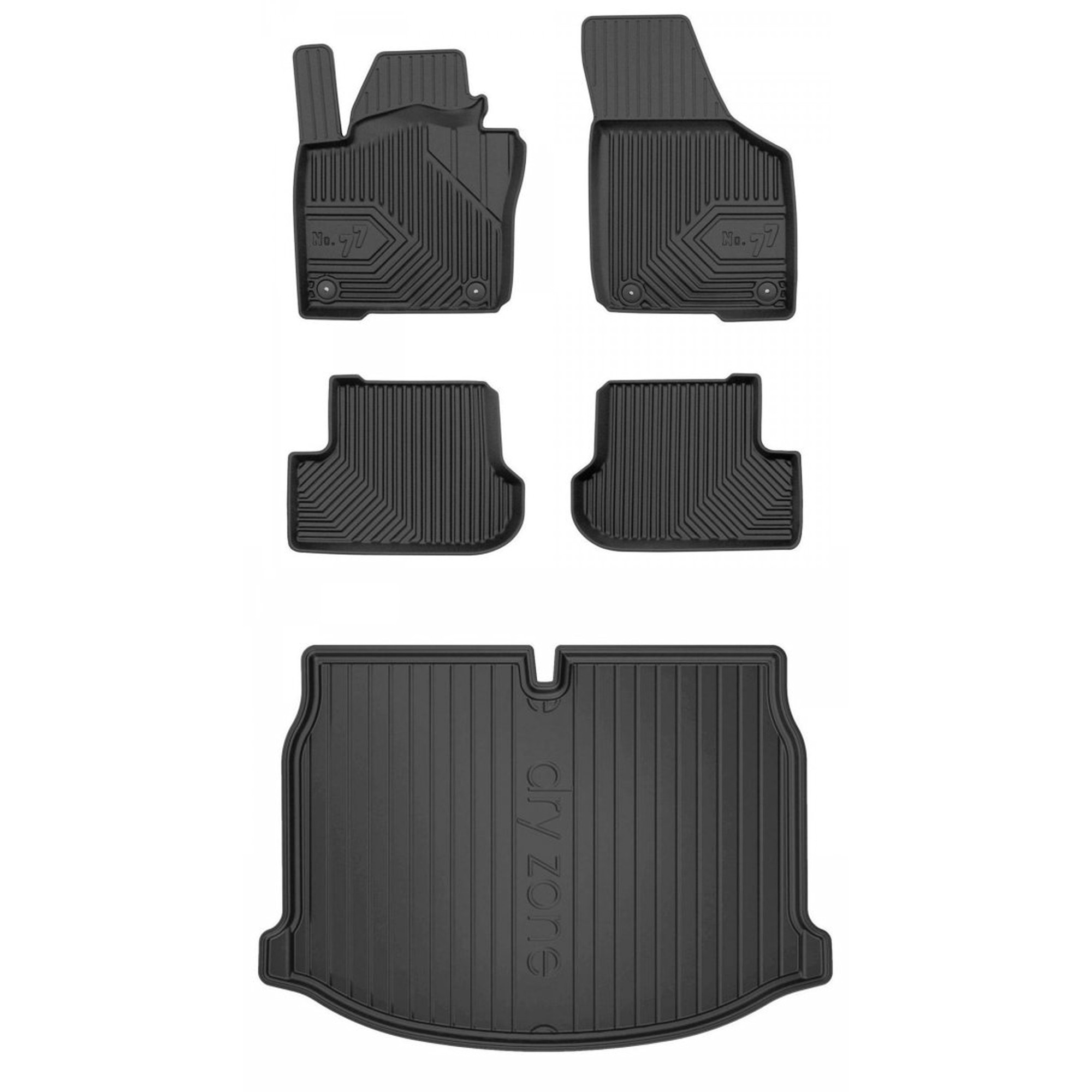 Gumová sada koberčekov a rohoží Volkswagen Beetle 2011-2019 Hatchback, bez re