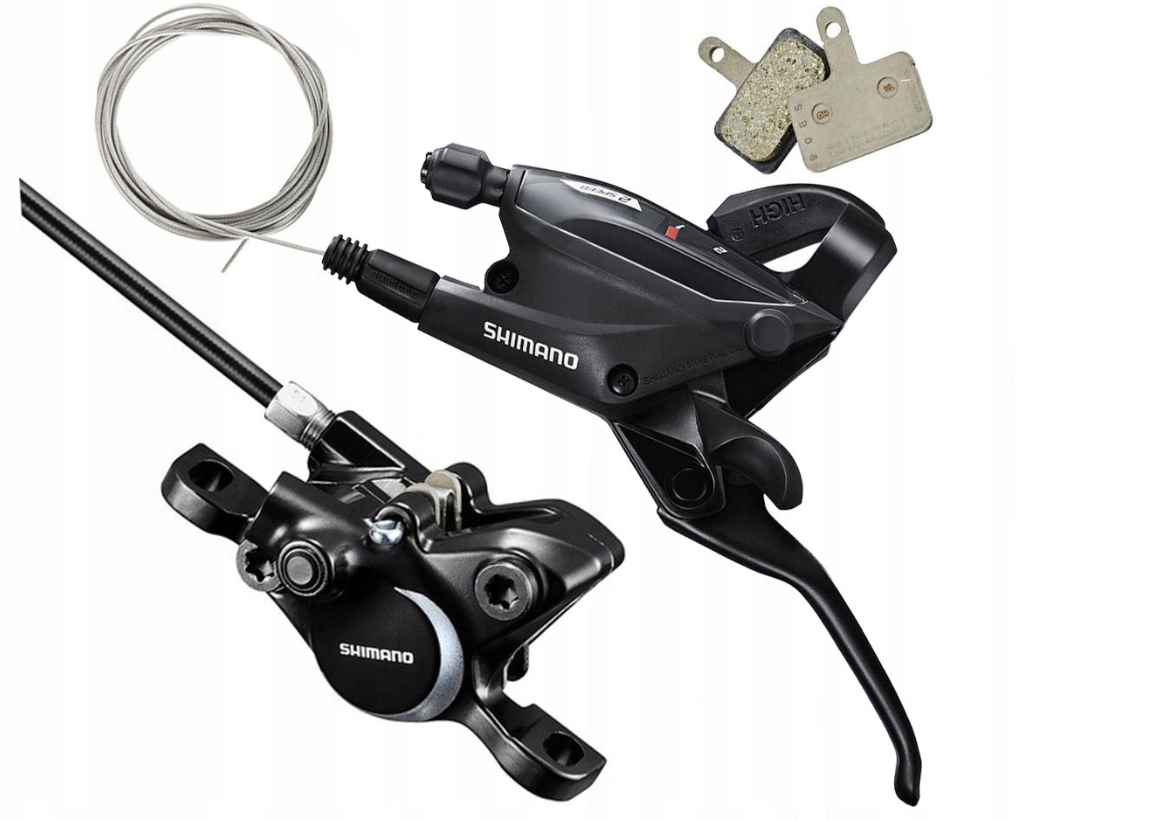Klamkomanetka Shimano EF-505 + zacisk przód 1000mm 2 RZĘDOWA