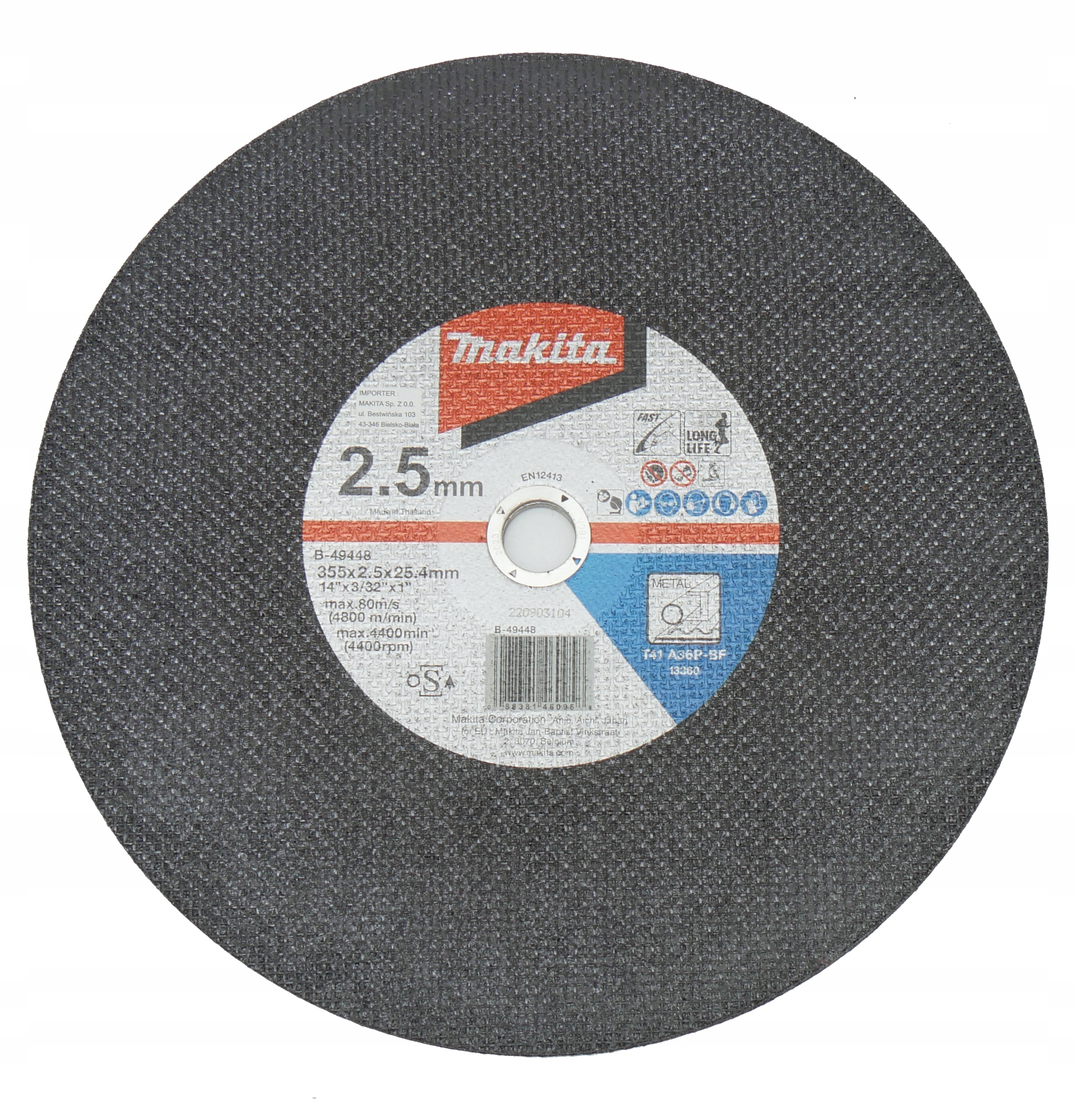

Tarcza Tnąca Do Stali 355X2,5X25,4mm (5szt.)
