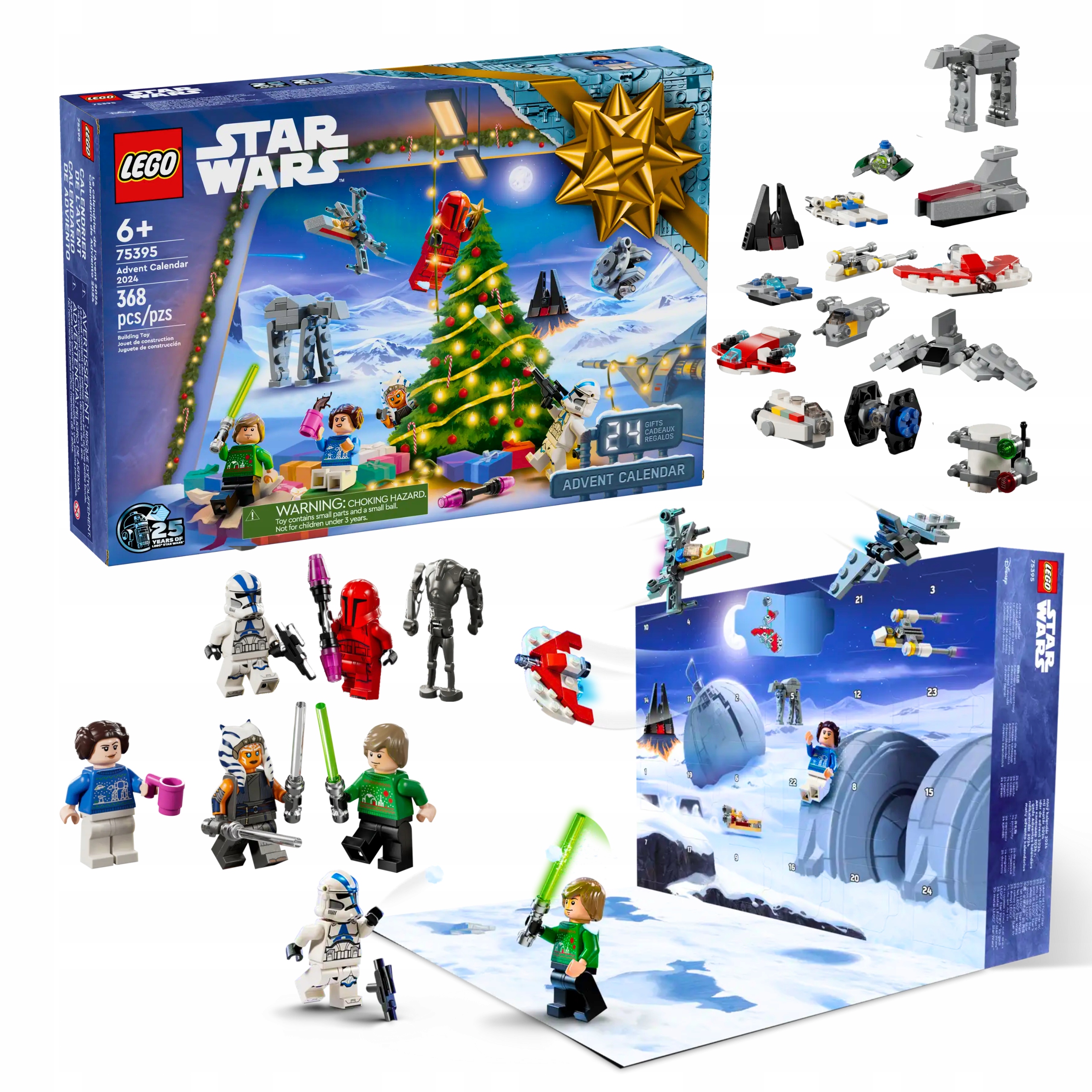 Lego Star Wars Klocki 75395 Kalendarz Adwentowy na 2024 rok Aż 24 Prezenty!