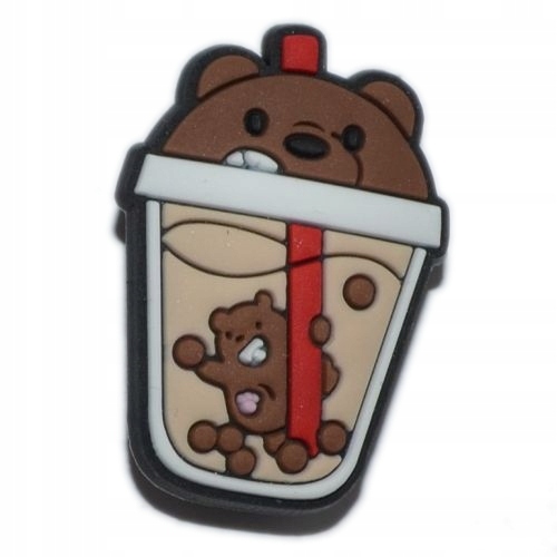 

Food - Przypinka do butów - Bubble tea miś - 4446