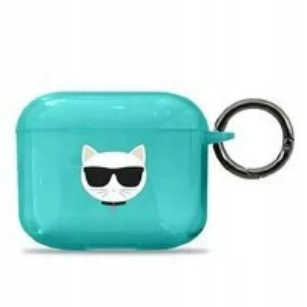 Etui Karl Lagerfeld Choupette na AirPods 3 niebieskie Karl Lagerfeld