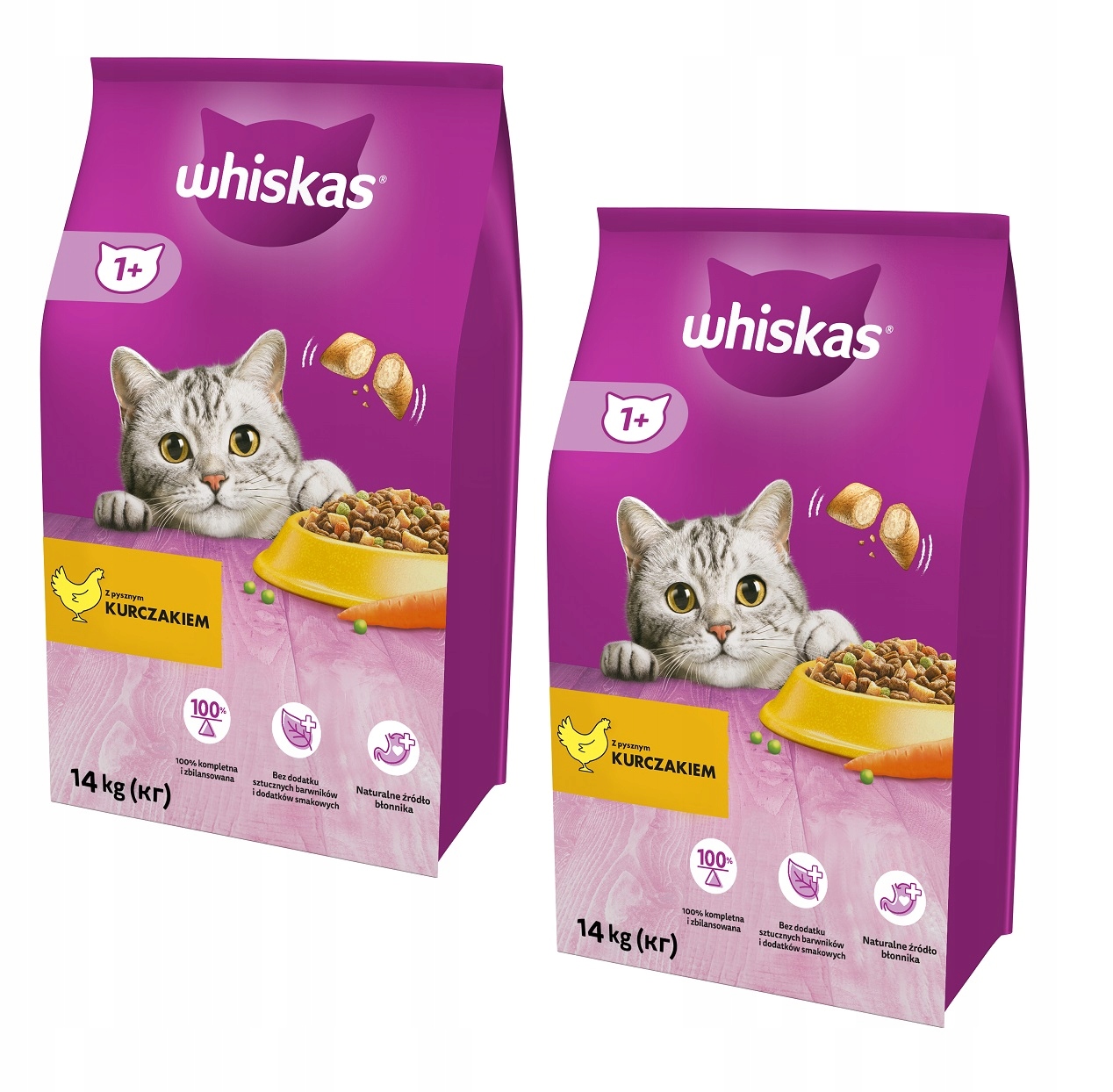 Whiskas Adult Kurczak I Warzywa 14KG X2 /28KG