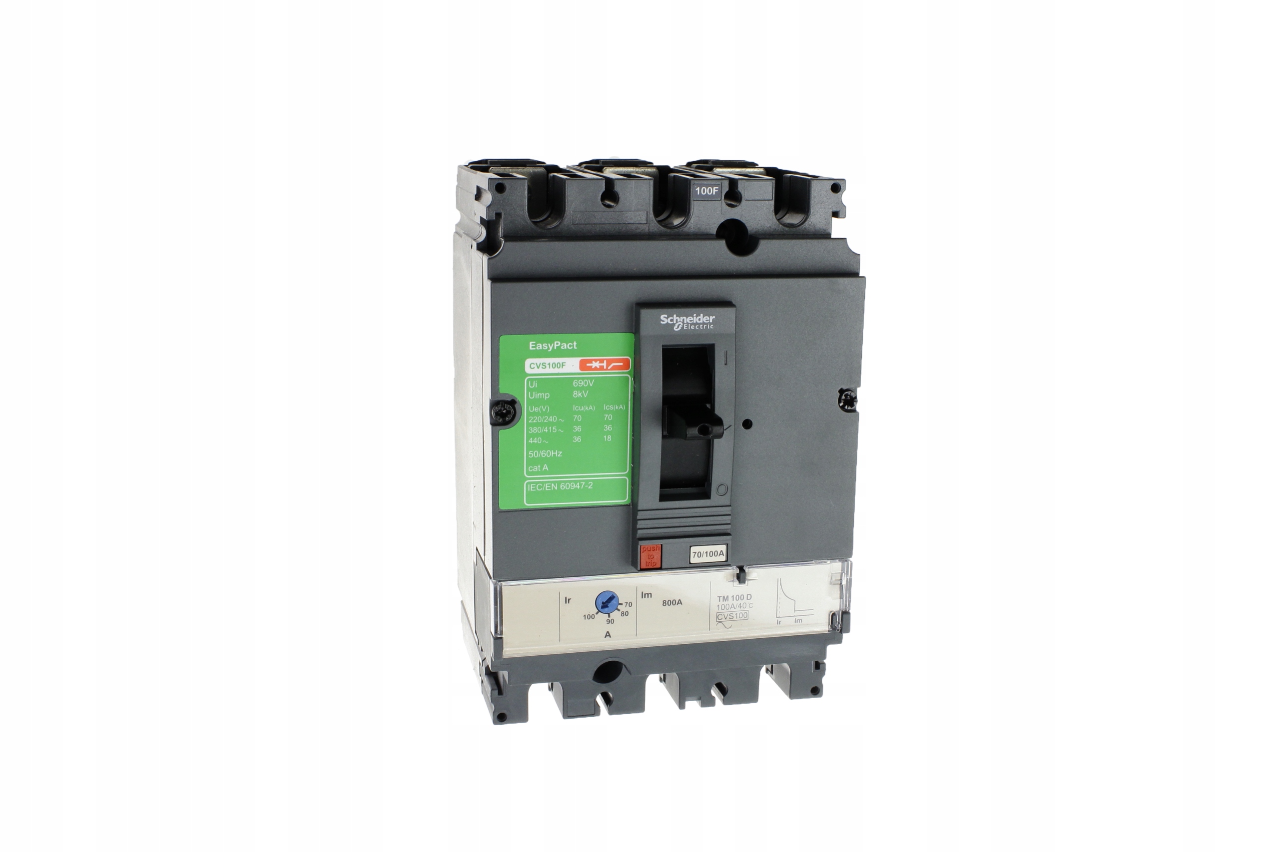 Wyłącznik kompaktowy 100A CVS100F TM100D 3P LV510337 Schneider Electric