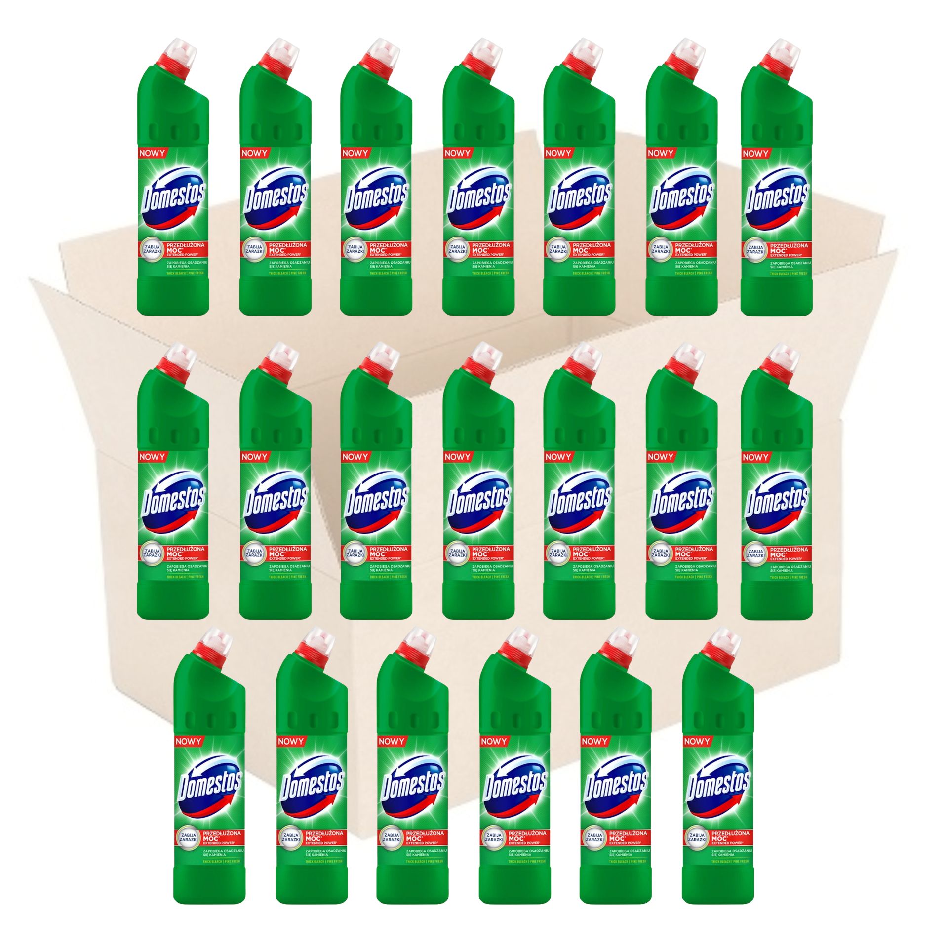 

Domestos Płyn do Wc 750ml x20szt Zielony Karton