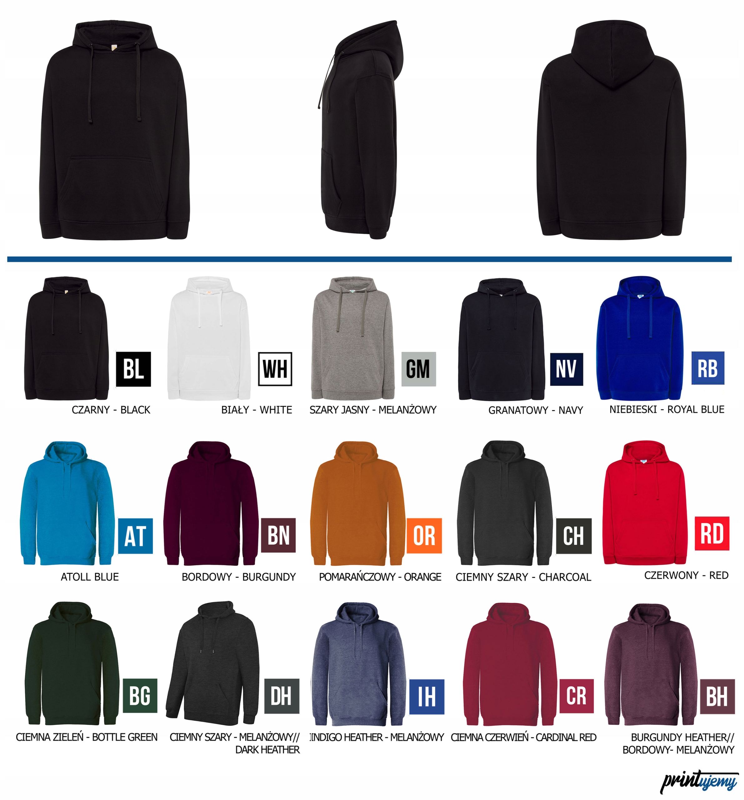 SMILE bluza UŚMIECH emotka EMOJI kangurka emot XXL Kolekcja PRINTUJEMY