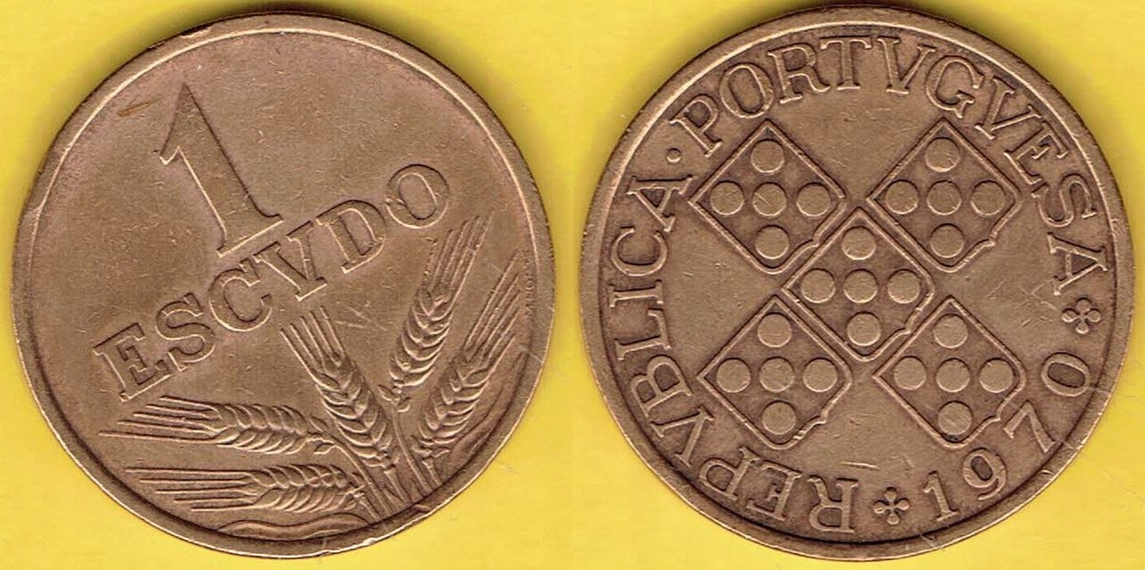 PORTUGALIA 1 ESCUDO 1970 r.