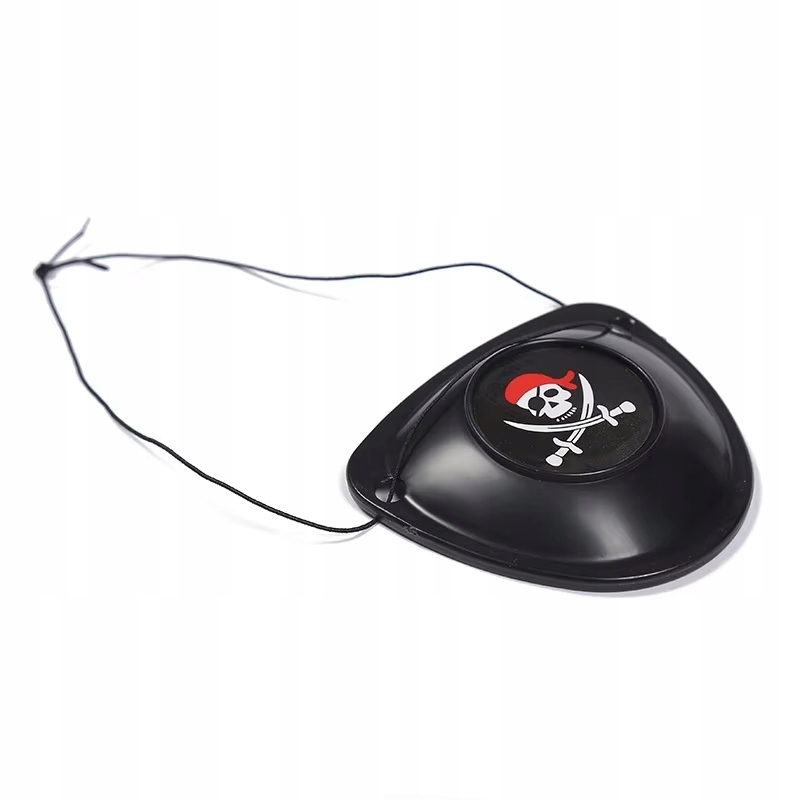 OPASKA PIRATA KAPITANA NA OKO CZARNA PRZEPASKA CZASZKA PIRAT KOSTIUM Marka Korbi