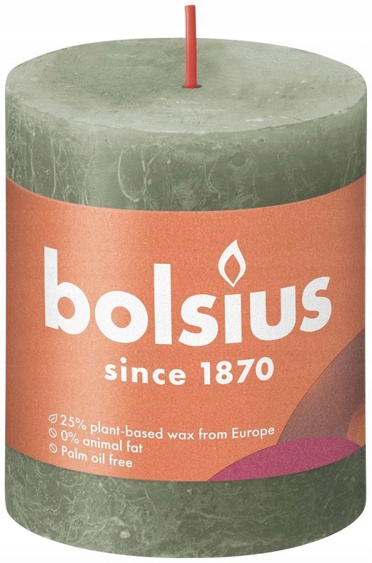 

Bolsius Świeca Rustic Shine 80/68 Zielona Oliwka