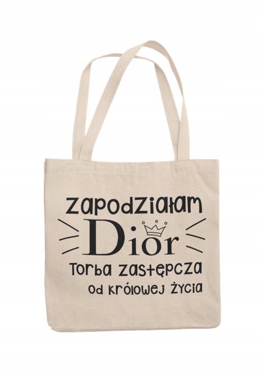 

Torba Dior bawełniana wielokrotnego użytku królowe