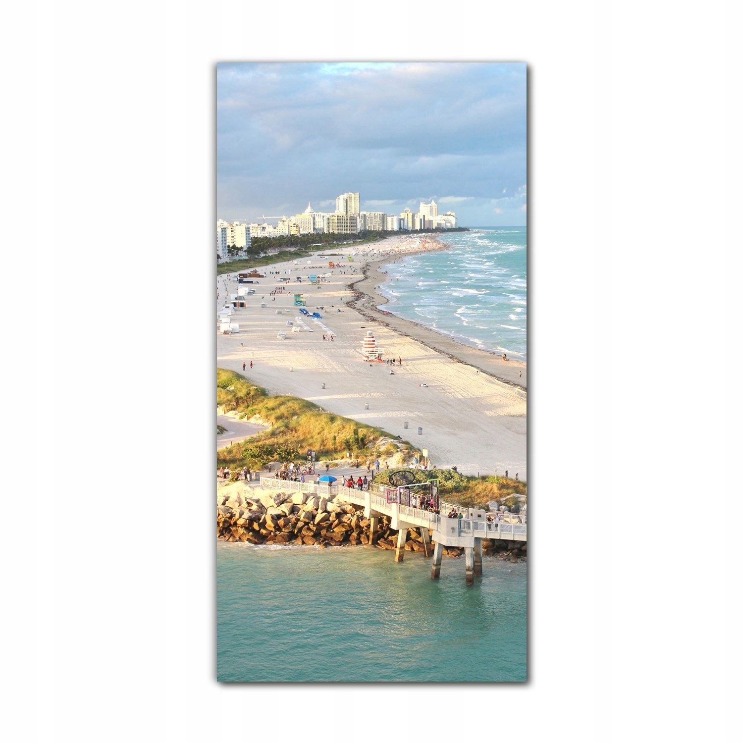 

Obraz szklany ścienny do kuchni 70x140 Ocean Miami