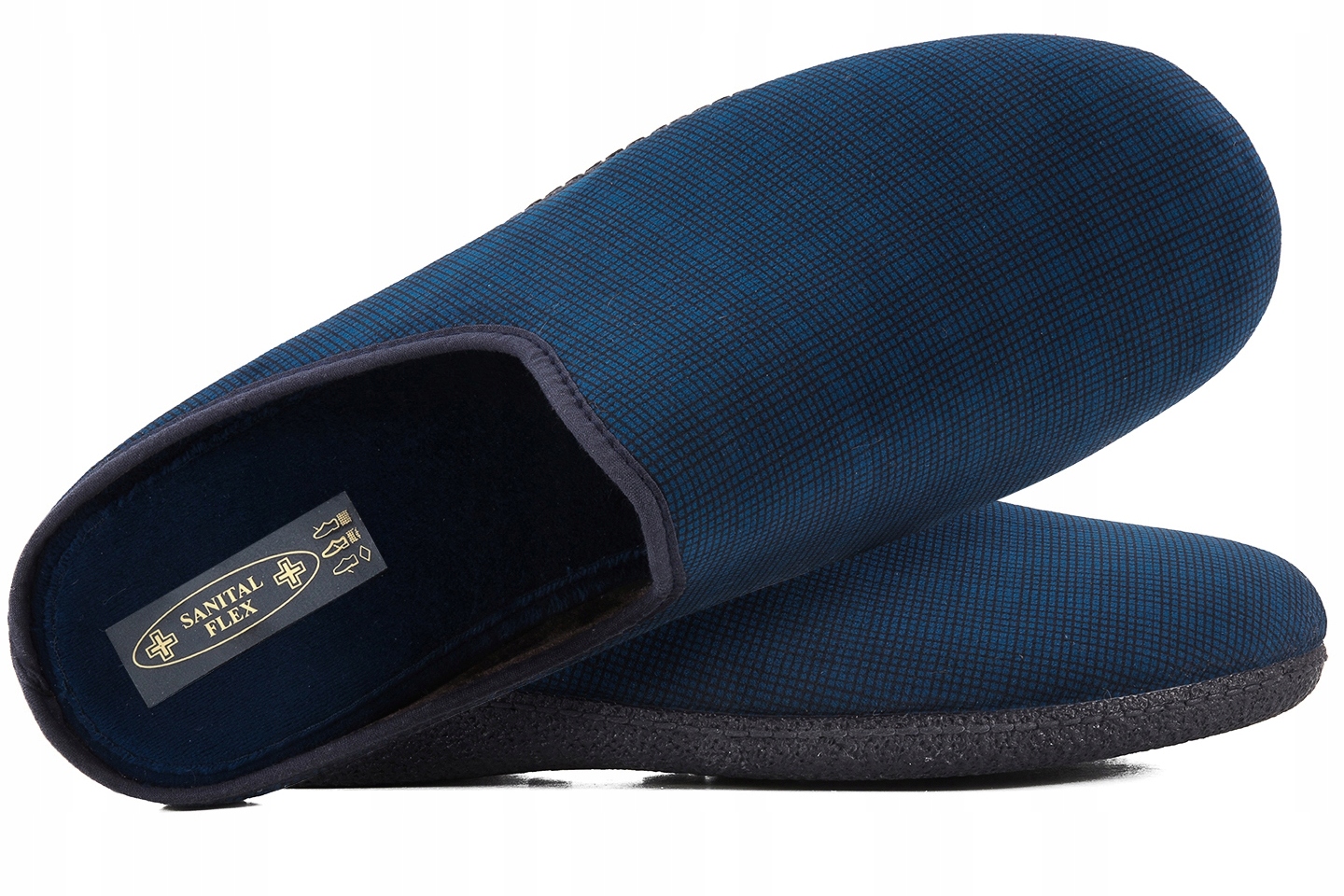 Sanital Flex LC9939 Textilní Papuče Domačí Nazouváky Námořnická Modrá 40