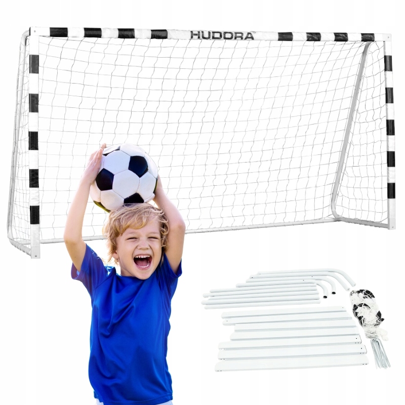 Bramka piłkarska przenośna Hudora Stadion 3x2 m stalowa