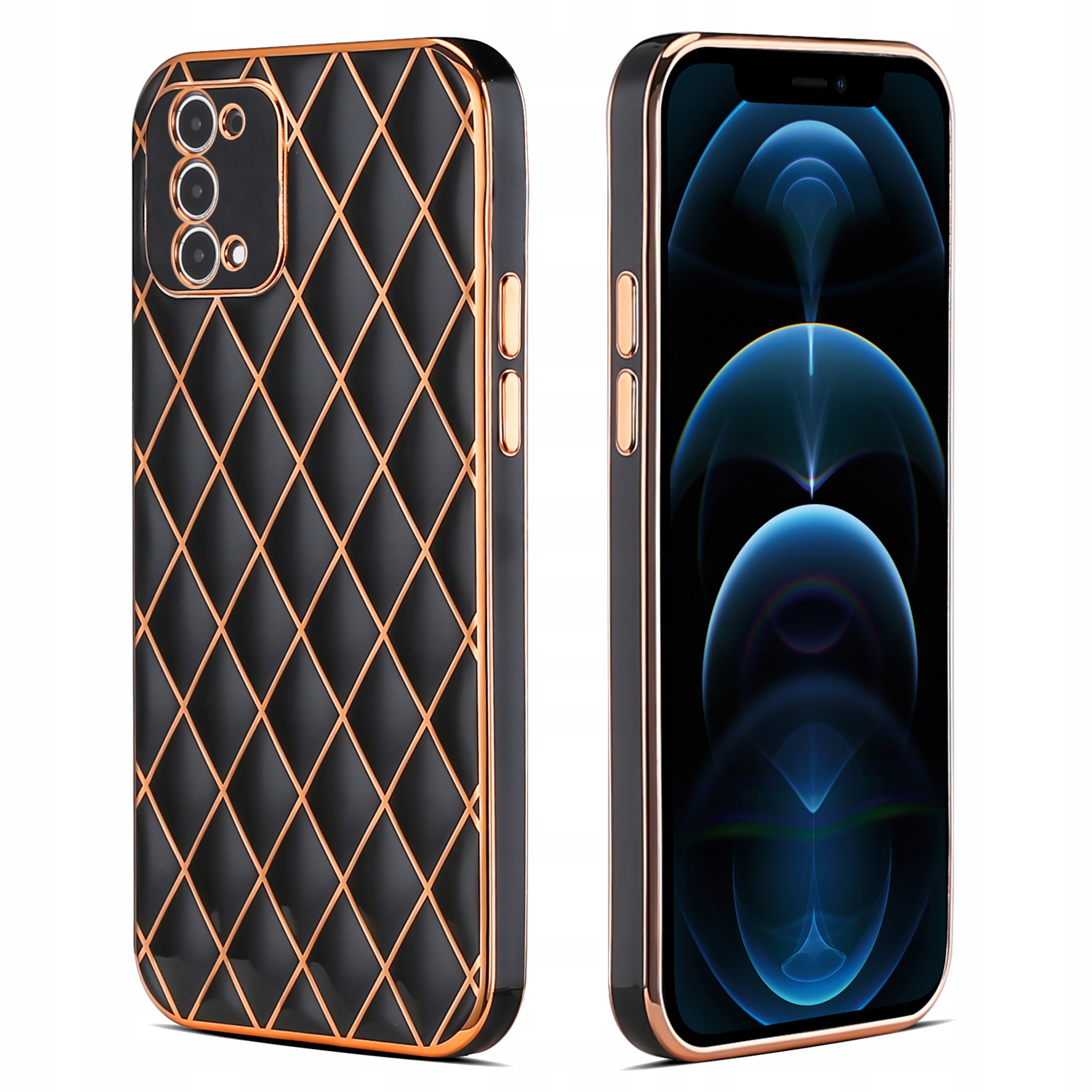

Etui silikonowe geometryczne do Oppo Reno 5 5G