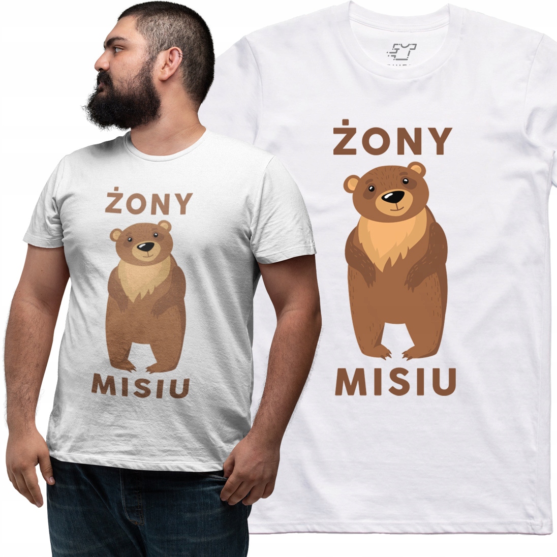 

Koszulka Żony Misiu dla męża faceta prezent XXL