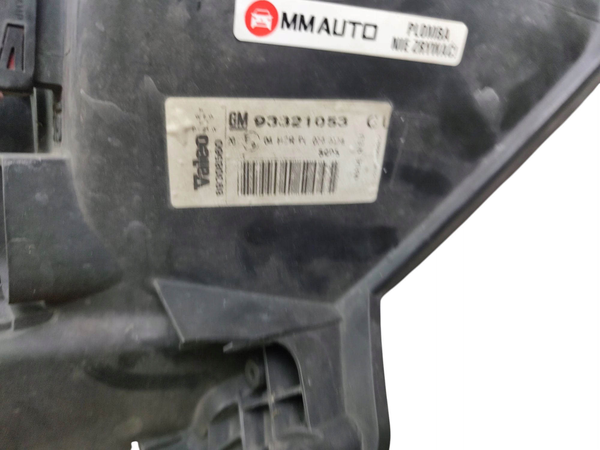 light REFLEKTOR right front OPEL MERIVA A LIFT (2005-2010) 93321053 EUROPA