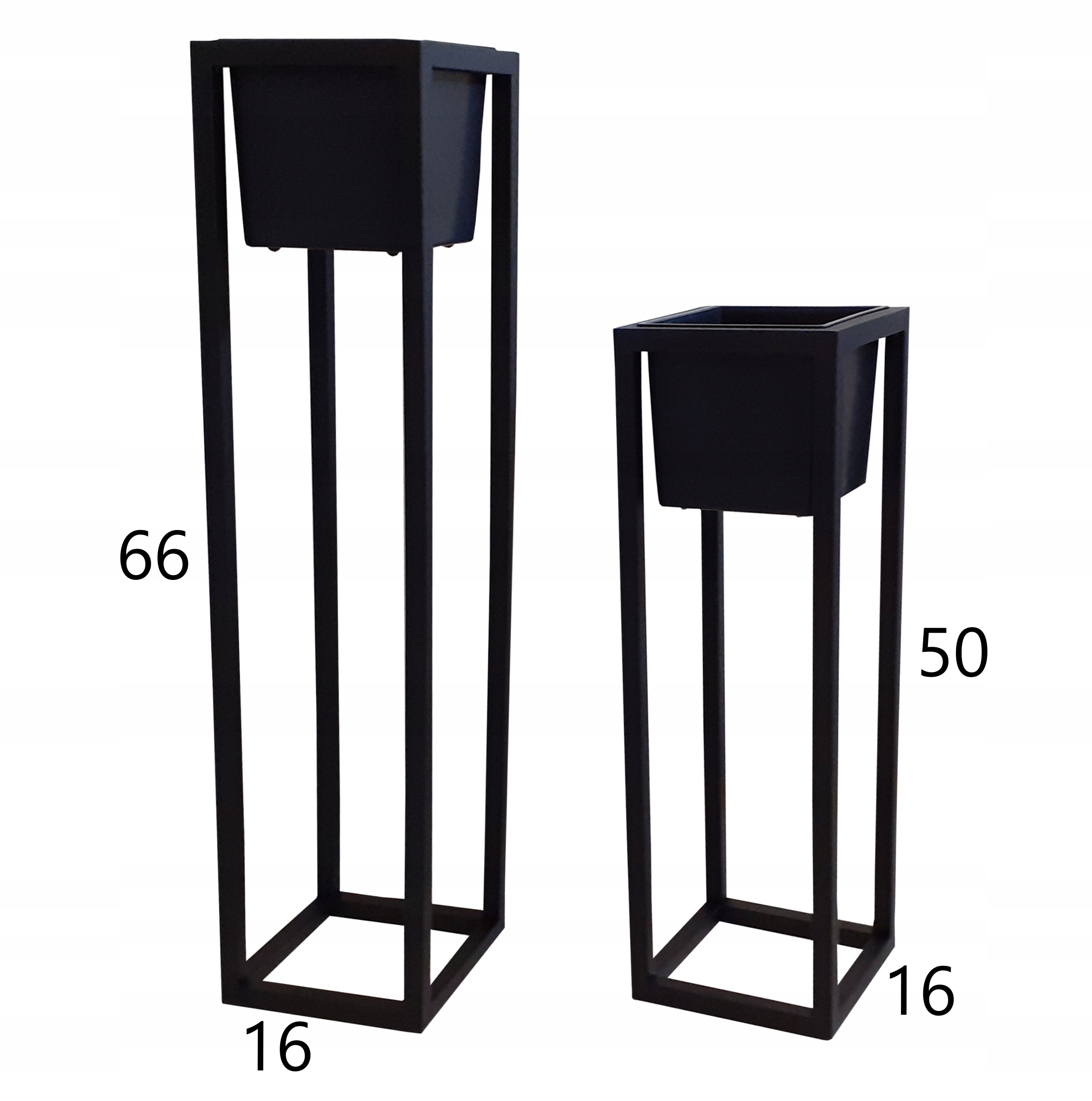 

Kwietnik metalowy loft stojak komplet 2szt.