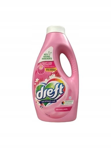 Levně 2x Tekutý prací prostředek Dreft Delicate&Wool 24 praní 1,2 l