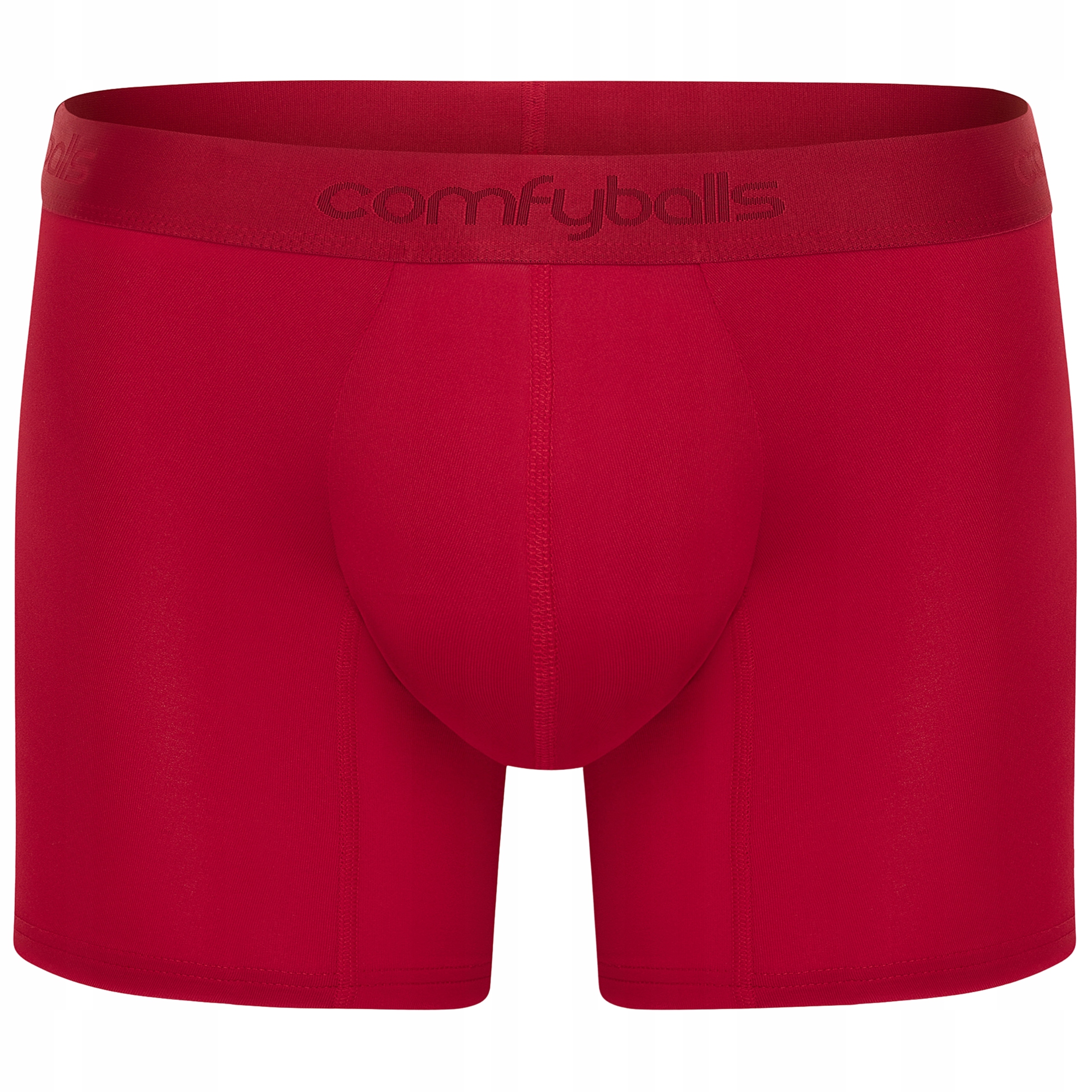 Bokserki Męskie Sportowe do Biegania Comfyballs Long Performance Red M