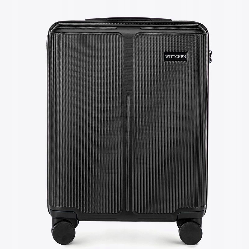 Walizka Kabinowa Abs Wittchen Stripes Line 56-3A-601-10 Czarna