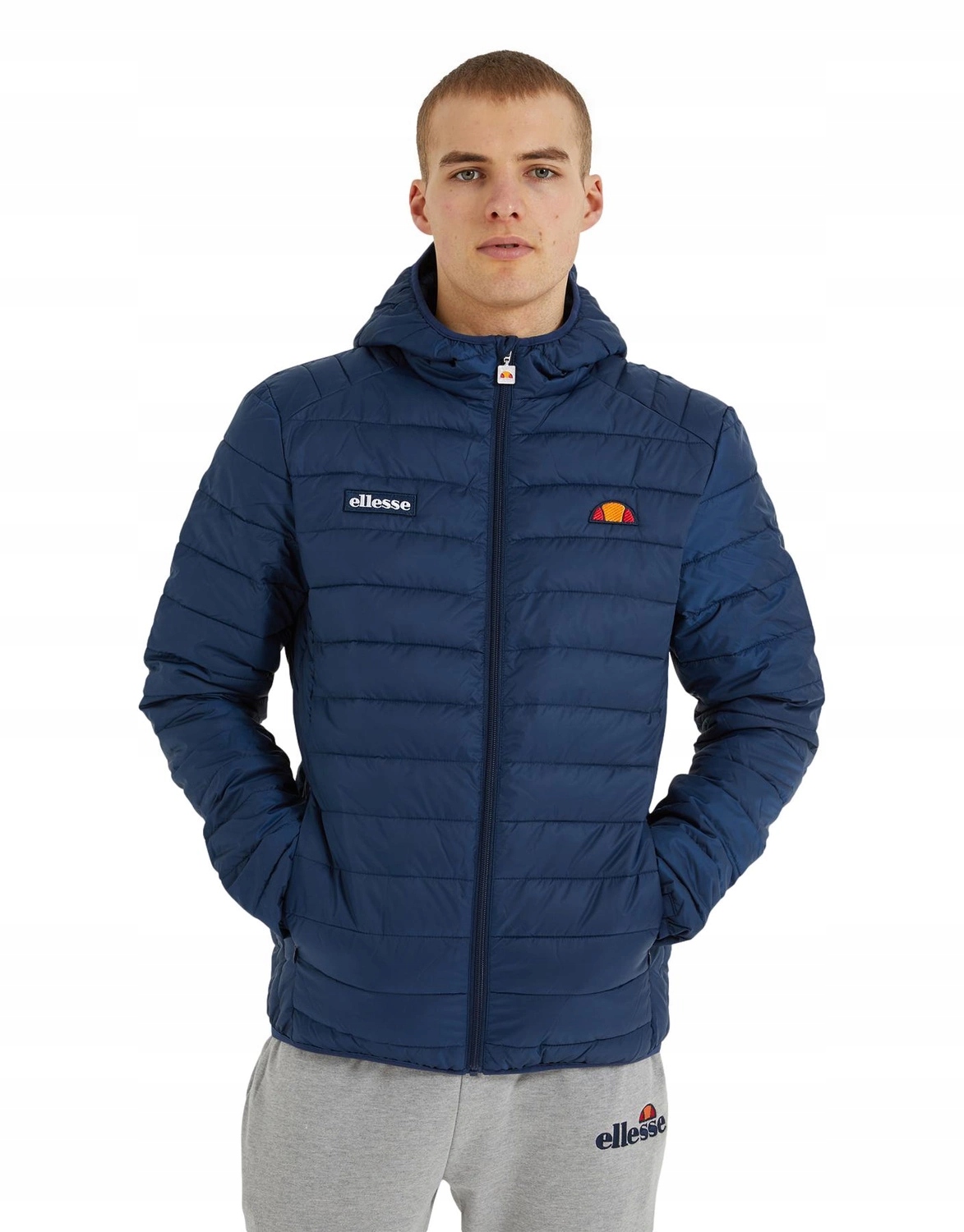 Kurtka męska przejściowa Ellesse zimowa pikowana z kapturem Lombardy