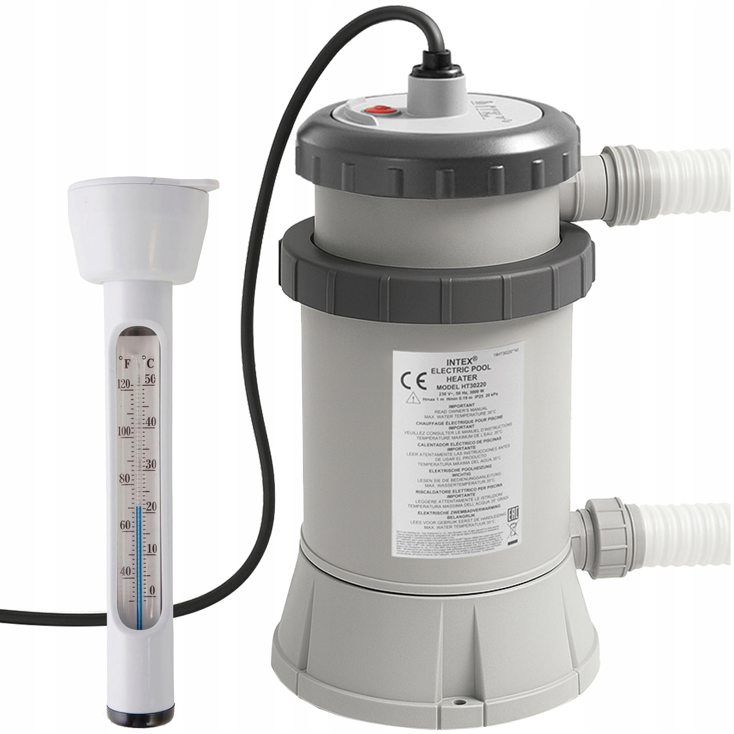 Ohrievač vody do bazéna Intex Kolektor 3 kW Teplomer Ohrievač