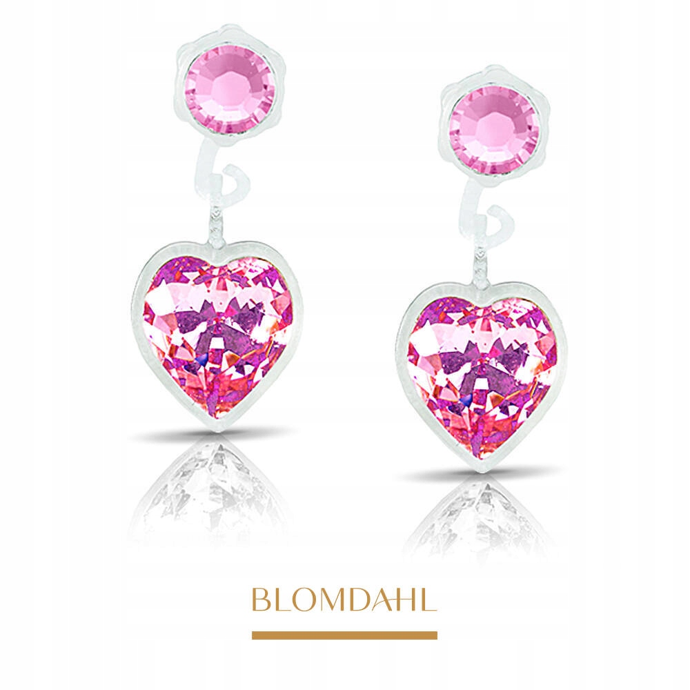 Blomdahl Hipoalergenní Náušnice Heart Light Rose 4/6 mm