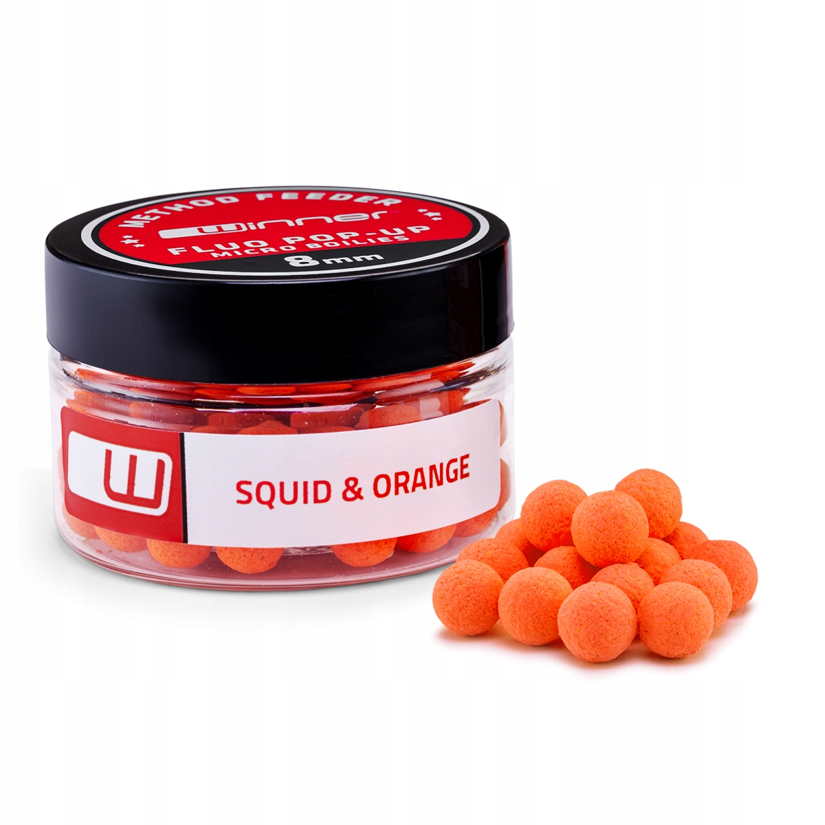 Method/Feeder Fluo Pop-Up Micro Boilies 8mm/20g Kałamarnica&Pomarańcza