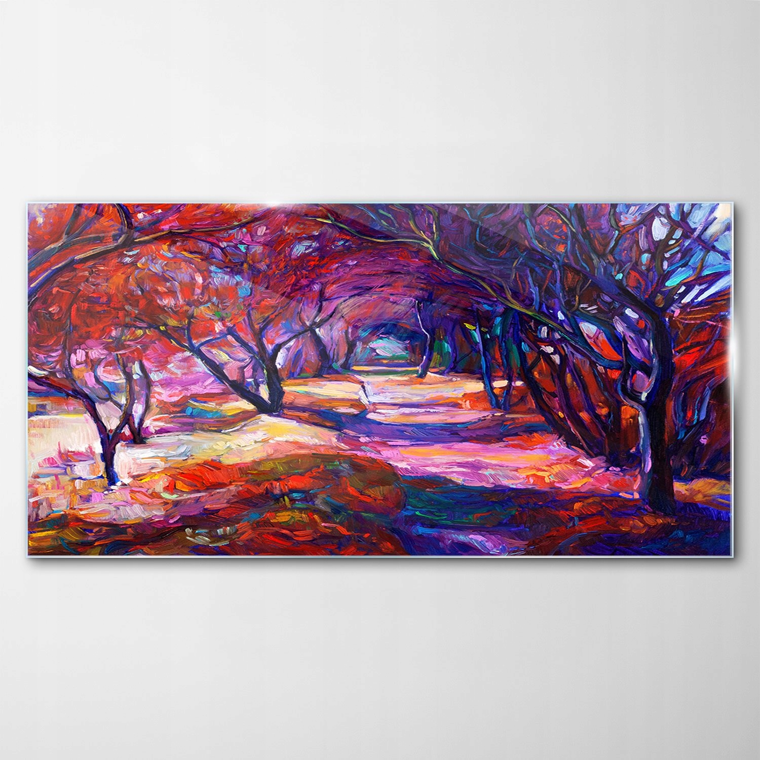 

Obraz Szklany Dekor Krajobraz Droga w Lesie 120x60