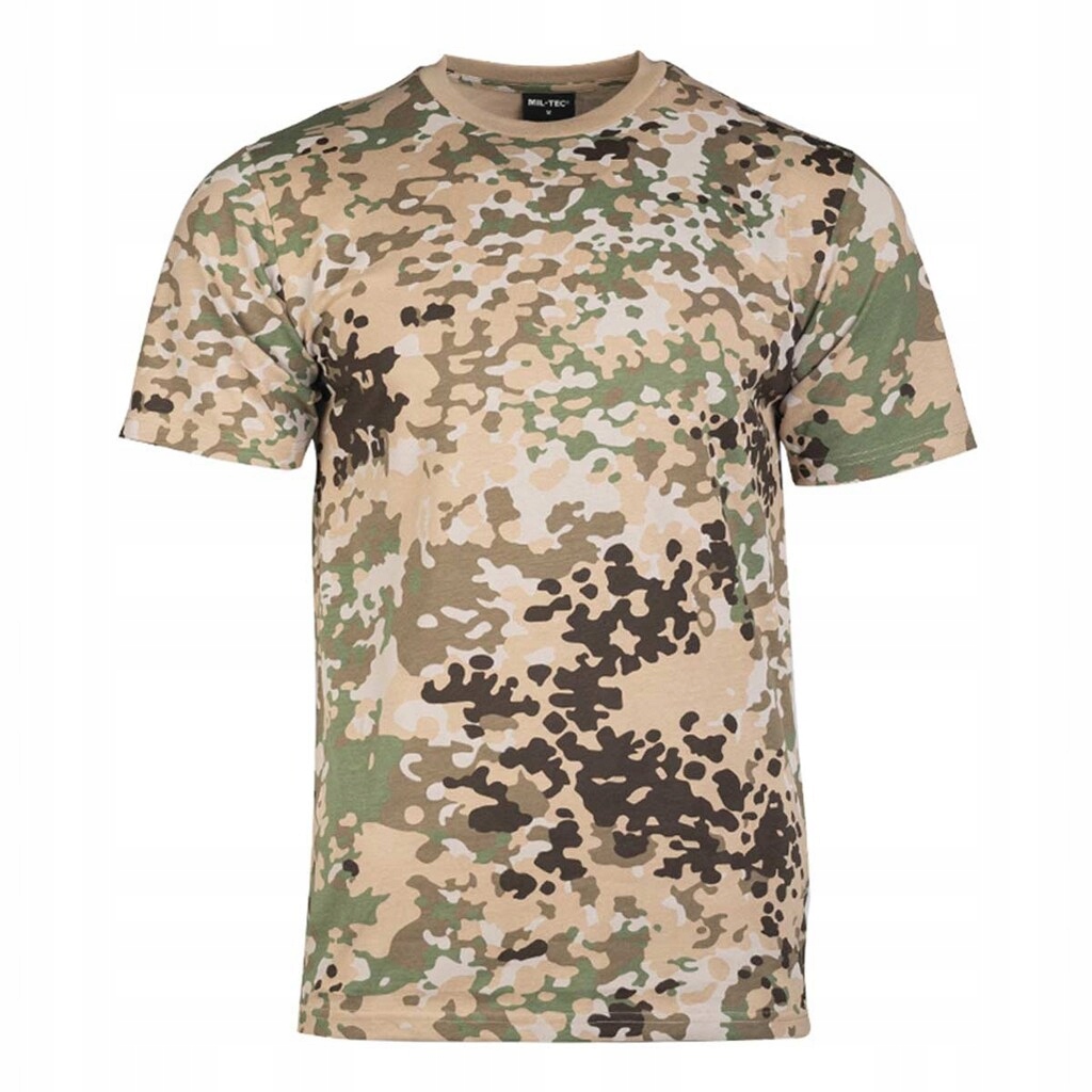 Koszulka Męska wojskowa Bawełniana t-shirt moro Mil-Tec Arid Fleck S