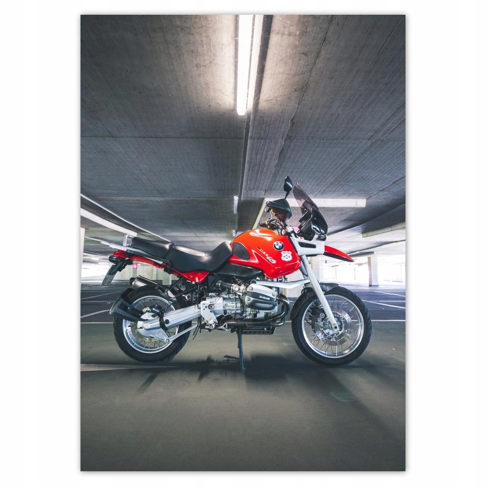 

Naklejki 50x70 Czerwony motocykl Bmw