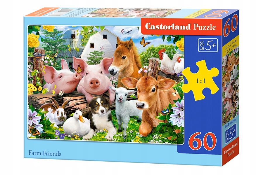 

Puzzle 60 El Przyjaciele z farmy Castorland