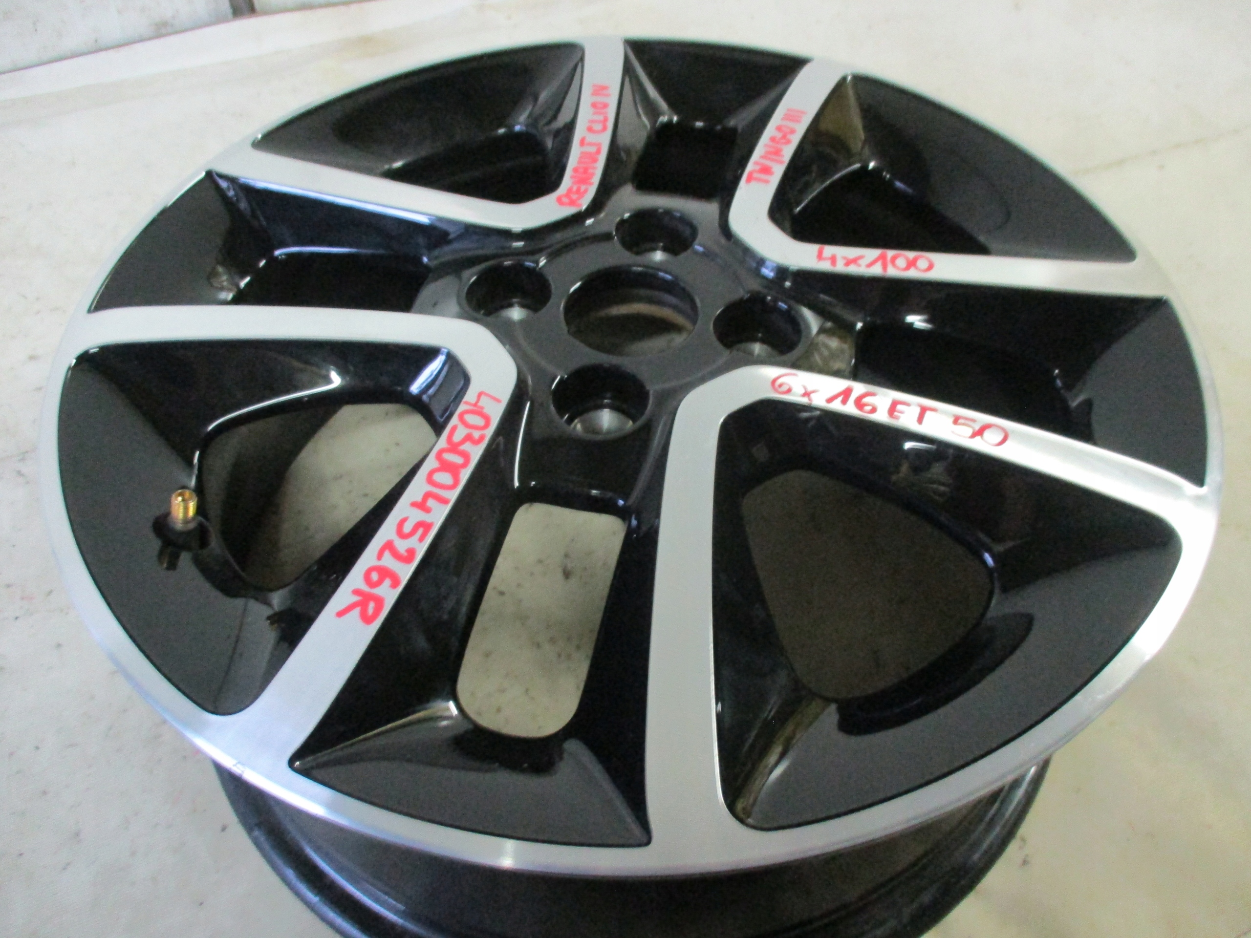 disk hliníkový Renault Clio IV 4 Twingo 4 x 100 6x16 ET50