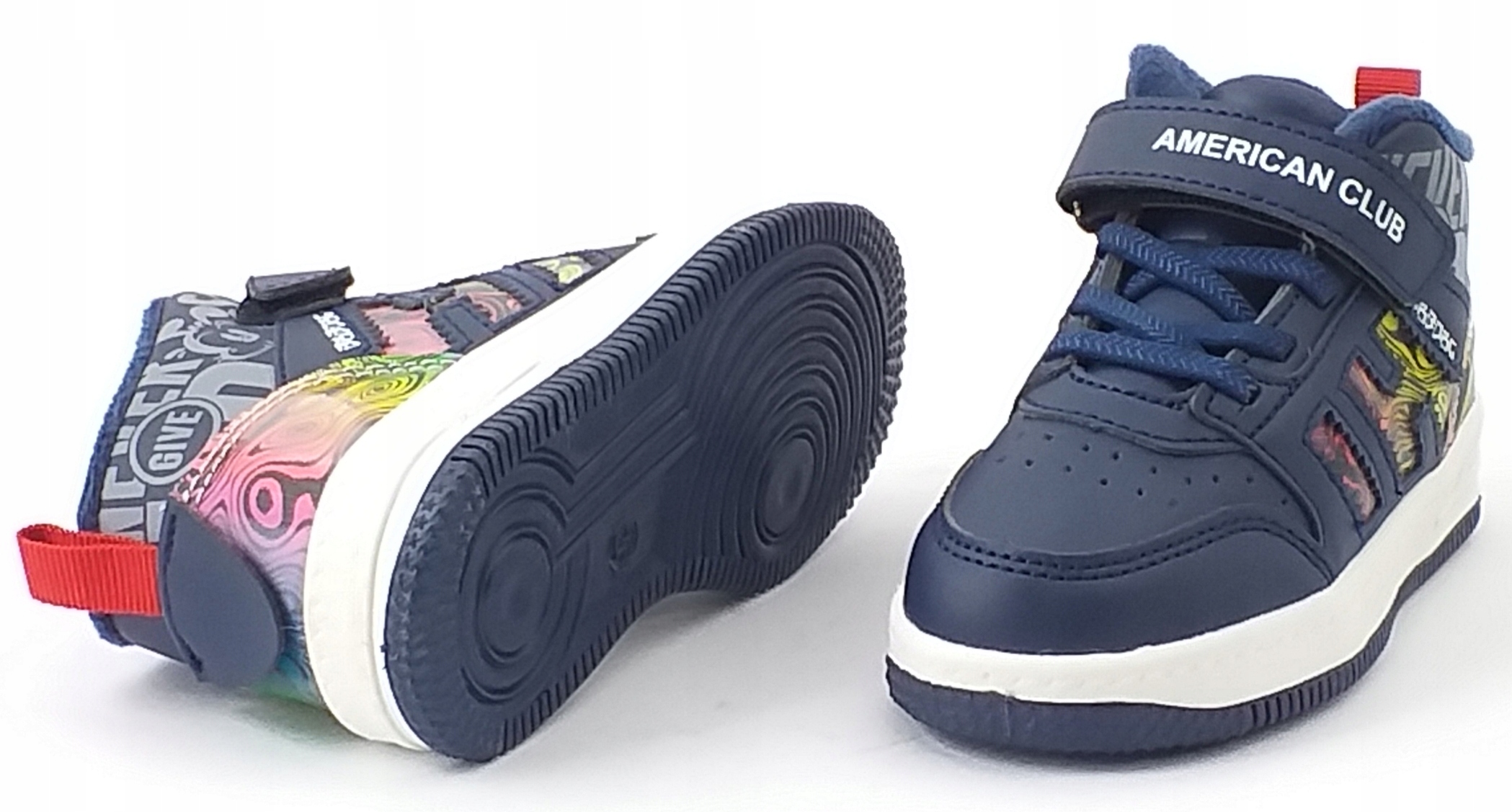 AMERICAN CLUB BD25 OCIEPLANE OBUWIE ZIMOWE TRAPERY CIEPŁE NA RZEP GRANAT 22 Płeć chłopcy