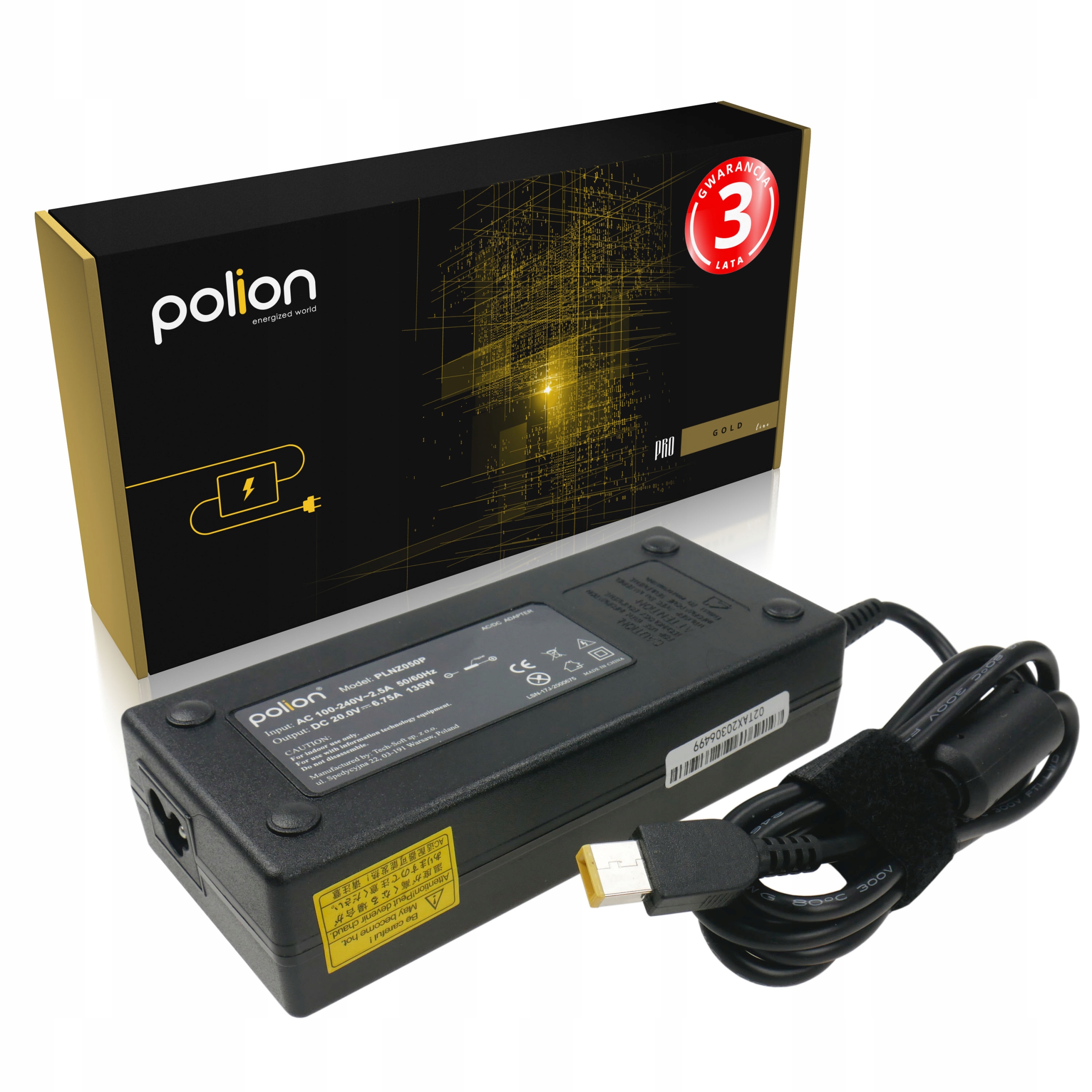 

Ładowarka 135W do Lenovo 20V 6,75A SlimTip