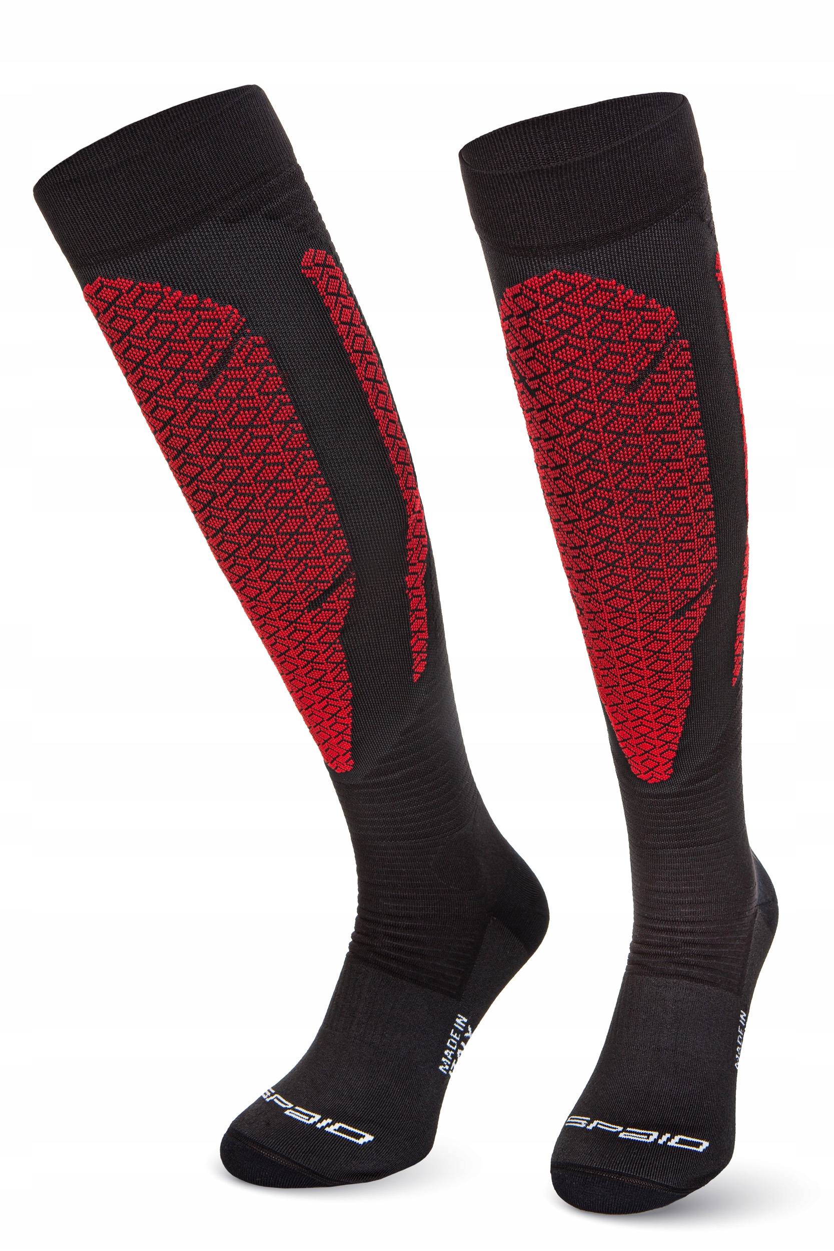 SPAIO Skarpety motocyklowe COOLMAX red r. 38-40