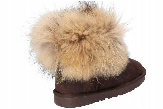 B055 ŚNIEGOWCE EMU BUTY ZIMOWE SKÓRZANE FUTRO C 36 Kolekcja WINTER SHOES
