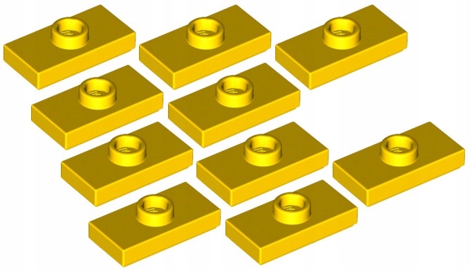 

Lego Płytka 1x2 Wypustka Żółta (15573/6092583) x10
