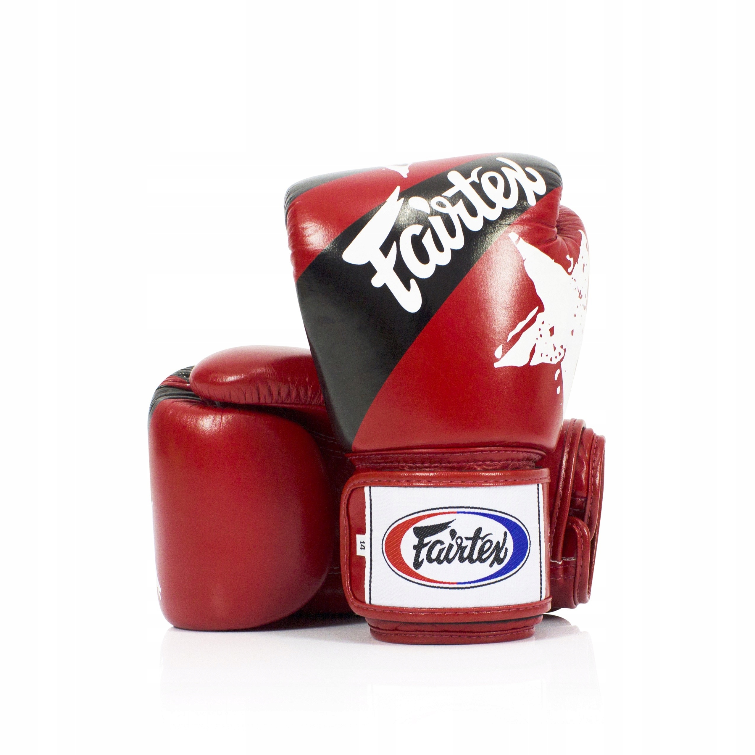 Fairtex Boxerské rukavice z přírodní kůže BGV1 Nation Červené 16oz