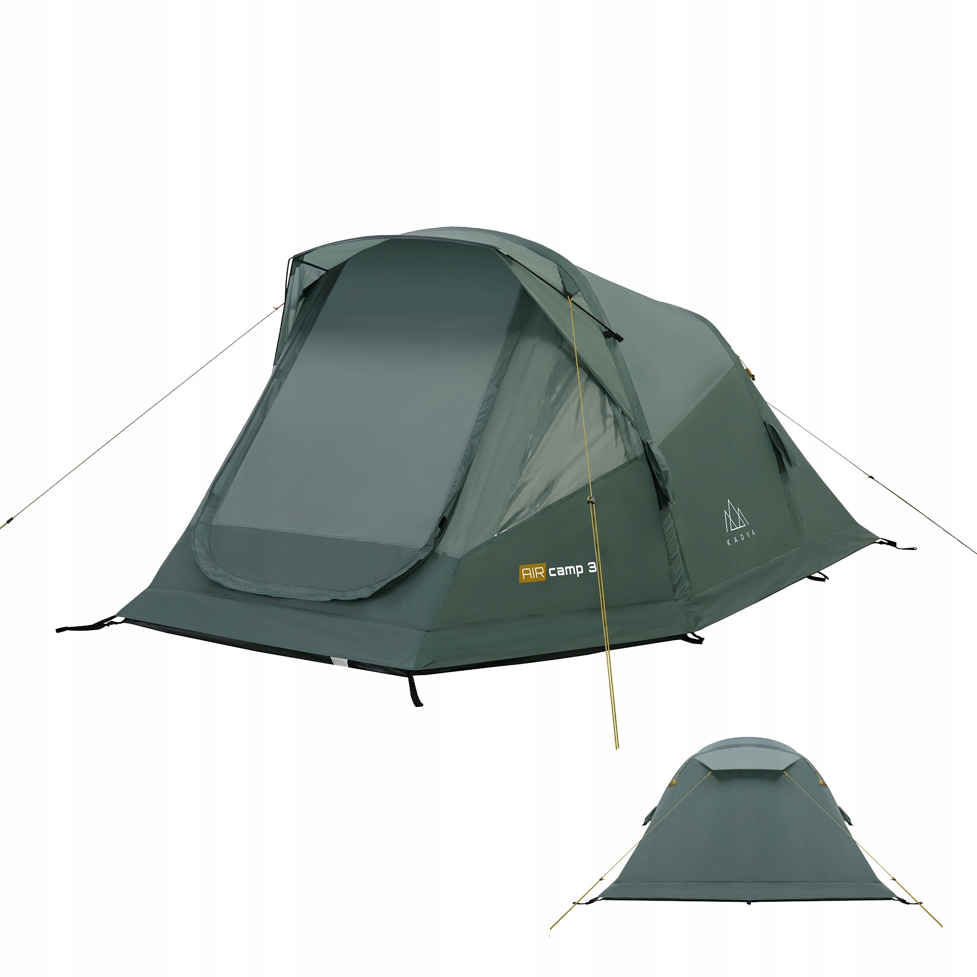 Lekki namiot kempingowy 3 osobowy Kadva AIRcamp 3 Turystyczny Wodoodporny
