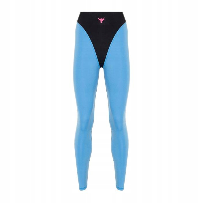 Legginsy treningowe damskie Under Armour black/viral blue/astro pink M