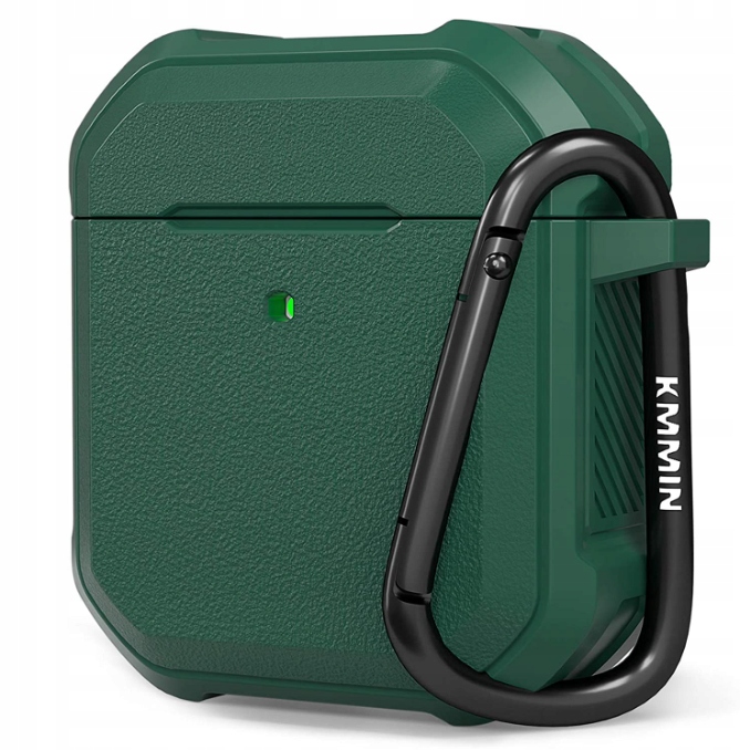 Twardy futerał ochronny do Airpods 2 i 1 zielony